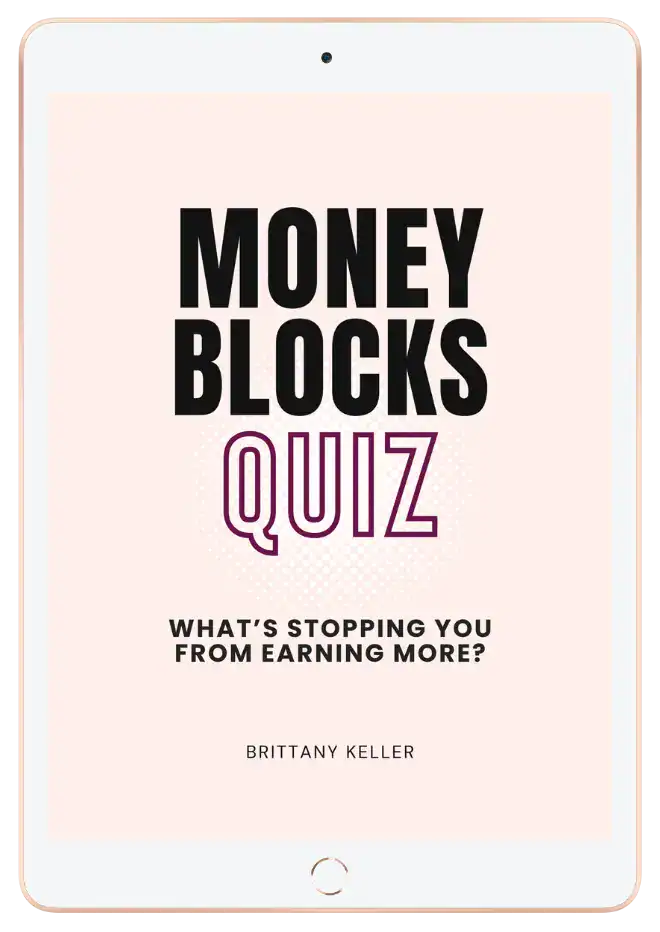 Money blocks quiz freebie graphic by Brittany Keller
